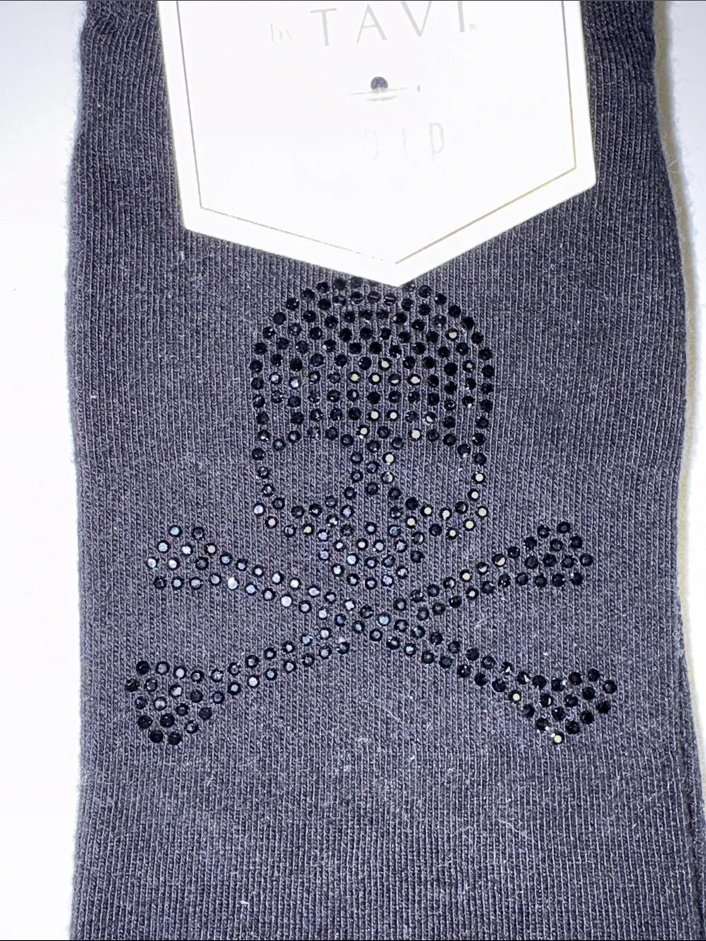 •NWT• Pure Barre x Tavi Sparkle Skull Grip Socks